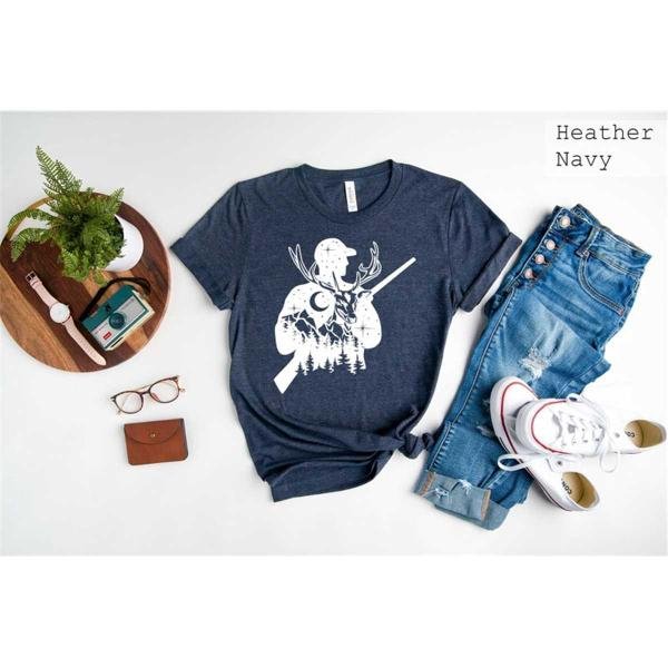 Hunter Shirt Deer Hunting ShirtSniper Father Shirt Rifles Lovers GiftFathers Day ShirtHunting TeeHun