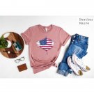 Star Spangled Banner Tee, USA Lovers Freedom Flag T-Shirt, Cute Patriotic T-Shirts, Liberty Shirt, A