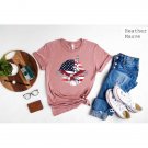 America Lovers Tee Gift, USA Eagle Flag T-Shirt, America Traveler Outfit, American Eagle Shirt