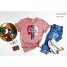 Trump 2024 Supporters T-Shirt Patriotic Gift American Flag Outfit Support Trump Shirt USA Map Shirt 