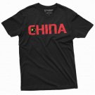 Men's China T-shirt Chinese Flag Coat of Arms Tee Shirt PRC People's Republic of China Tee Shirt