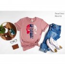 Trump 2024 Supporters T-Shirt Patriotic Gift American Flag Outfit Support Trump Shirt USA Map Shirt 