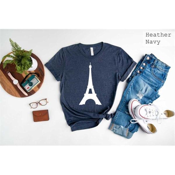Bonjour T-Shirt, The Eiffel Tower Shirt, Paris Gift T-Shirt, Vive La France Shirt, Europe Travel Shi
