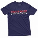 Men S Singapore T Shirt Singapore Flag Coat Of Arms T-Shirt