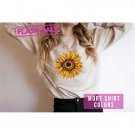 Floral Sunflower Sweatshirt, Aesthetic Sunflower Cute Women Crewneck, Cute Botanical Sweater, Bloom 