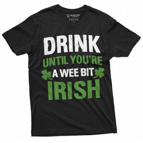 Men S Funny St Patrick S Day Wee Bit Irish T Shirt T-Shirt