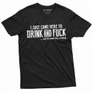 Men S Funny Offensive Humor T Shirt Drink And F Ck Adult T-Shirt