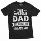Men S Customizable This Dad Belongs To Your Names T Shirt T-Shirt