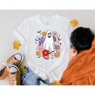 Funny Halloween Shirt, Floral Ghost Shirt, Groovy Flowers, Cute Ghost, Smile Face Pumpkin, Fall Shir