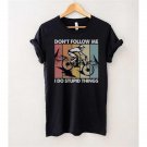 Downhill Bike Rider Shirt, Downhill Don't Follow Me I Do Stupid Things Fitted Vintage T-Shirt, Mount