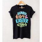 Cute Easter Shirt, Bunny Kisses Easter Wishes T-Shirt, Gift For Easter Day, Easter Bunny Outfit, Eas