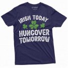 Men S Irish Today Hungover Tomorrow T Shirt St Patricks Day T-Shirt