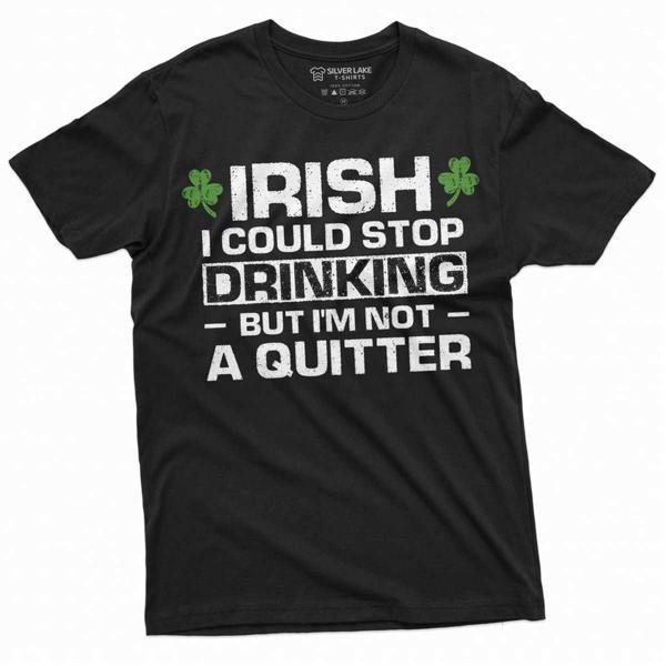 Men S Funny Drinking Tee Shirt St Patricks Day T Shirt T-Shirt