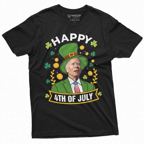 Men S Funny St Patrick S Day Joe Biden T Shirt Happy T-Shirt
