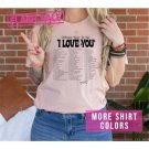 Different Ways To Say I Love You Cute Couple T-Shirt Cute Valentines Day Gift Family Gift Tee Trendy