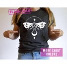 Moon Goddess Shirt, Beautiful Celestial Butterfly Shirt, Mystical Moon Shirt, Cosmos Shirt, Hippie U
