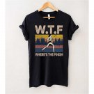 Runner Girl Shirt, WTF Where's The Finish T-Shirt, Marathon Runner Shirt, Inspirational Exercise Gif