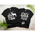 Couple Matching Pregnancy Announcement Funny Shirts Maternity New Mom T-Shirt