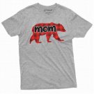 Bear With Pajamas Stripes Gift For Mother Christmas Tee T-Shirt