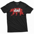 Men S Dad Bear With Pajama Stripes T Shirt Father S Day T-Shirt