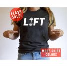 Lift Workout Lovers Trendy Unisex T-Shirt Gym Life Outfit Retro Fitness Outfit Gym Lover Apparel Spo