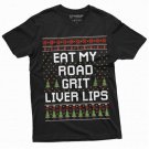 Mens Christmas Funny Road Grit Movie Inspired Popular Culture T-Shirt
