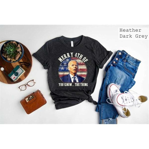 USA Flag Tee, American President Tee, Gift For Biden Supporter , Republican 4th of July Tee, Biden F