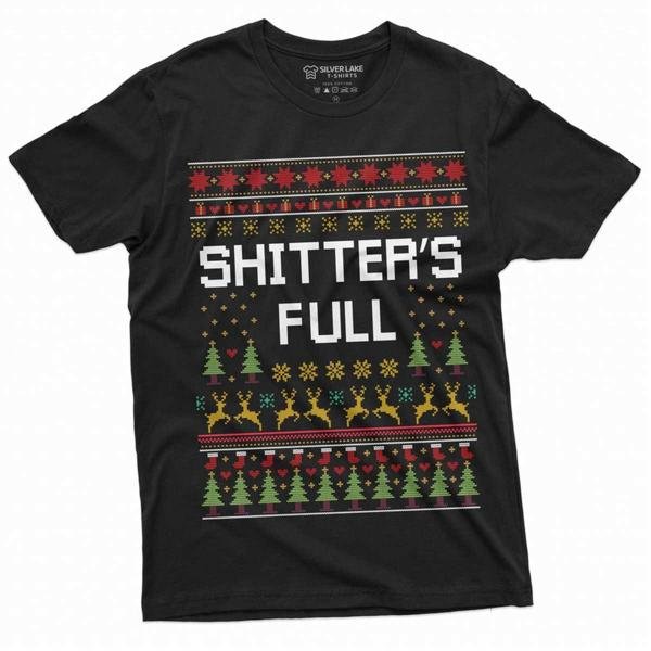 Funny Popular Culture Christmas Tee Shirt Ugly Sweater Style T-Shirt