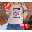 Proud American People Crewneck, Trendy 1776 Ultra Maga Pro-Trump We The People T-shirt, Republican U