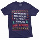 Men S Holiday Funny Shirt Merry Christmas Happy Hanukkah T Shirt T-Shirt