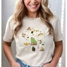 Mystical Mushroom Tee, Mushroom and Frog Shirt, Magic Mushroom Tee, Nature Lover Tee, Frog Forest Sh