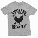 Chicken The Pet That Poops Breakfast Funny Humor Shirt T-Shirt