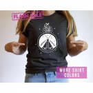 Celestial Butterfly T-Shirt Cute Magical Shirt Moon Bloom Women Tee Yoga Lover Tee Mystical Shirt Bo
