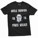Mike Myers Halloween T-shirt Mens Michael Myers TeeShirt Champion Power Walker Tee