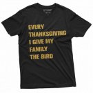 Men S Funny Thanksgiving Offensive T Shirt Turkey The Bird Humorous T-Shirt