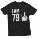 Men S 80th Birthday T Shirt Papa Grandpa Dad 79 Middle T-Shirt