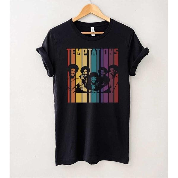 Temptations Band Shirt, The Temptations Retro Vintage T-Shirt, Music Shirt
