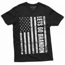 let's go Brandon T-shirt USA Flag Anti Biden Pro Donald Trump Mens Political Tee Shirt