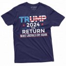 Men S Trump 2024 T Shirt The Return Political Republican Party T-Shirt