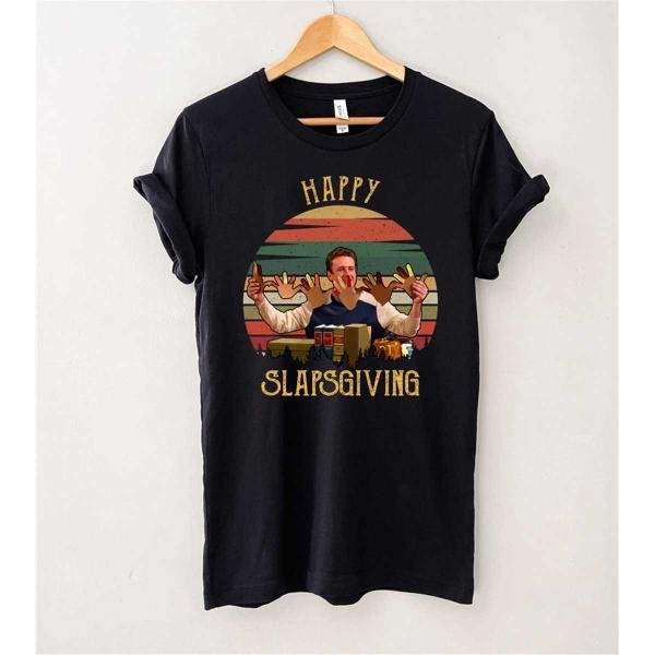 Marshall Eriksen Shirt, Happy Slapsgiving Vintage T-Shirt, Happy Slapsgiving Shirt, Thanksgiving Gif
