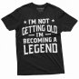 Men S Funny Becoming Legend Getting Old T Shirt Grandpa Dad T-Shirt