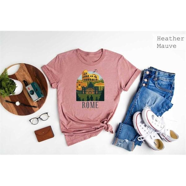 I Love Rome Tee Gift, Rome Italy Travel T-Shirt, Colosseum Rome T-Shirt, Meet Me in Rome Tee