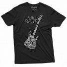 Mens Guitar Player T-shirt | Music Band Country Rock jazz Tee Shirt Legendary Guitarists Tee Shirt