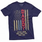Father S Day Custom T Shirt Dad Usa Flag Custom T-Shirt