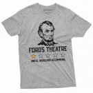 Men's Funny Abraham Lincoln Ford's Theatre negative review T-shirt 4th of July humorous Aweful