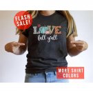Love Fall Y 'all Pumpkin Vibes T-Shirt Autumn Season Shirt Fall Couple Shirt Leopard Love Shirt Autu