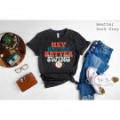 Baseball T-Shirt, Hey Batter Batter Swing T-Shirt, Little League Shirt, Swing the Bat Shirt, Ball Ga