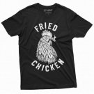 Men's Funny Fried Chicken Tee Shirt Marijuana Weed T-shirt Birthday Gifts Mens shirts