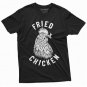 Men's Funny Fried Chicken Tee Shirt Marijuana Weed T-shirt Birthday Gifts Mens shirts