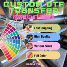 DTF Gang Sheet, Custom DTF Transfers, Full Color Heat Transfer, Wholesale Gang, Bulk dtf Sheets, Rea